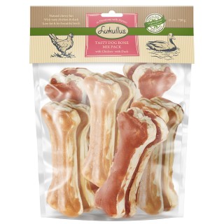 Lukullus Kauknochen 750 g - Mixpaket: Huhn und Ente 15 cm (750 g)