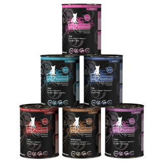 catz finefood Purrrr Dose 6 x 400 g - Mixpaket 1 (6 Sorten)