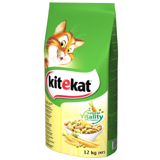 KITEKAT Katzentrockenfutter Huhn und Gemüse 12 kg