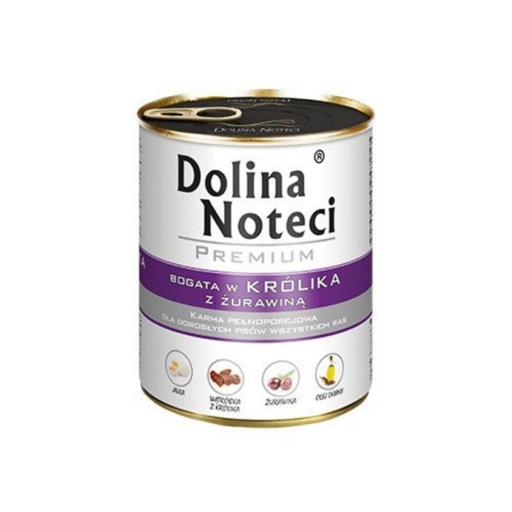 DOLINA NOTECI Premium reich an Kaninchen mit Moosbeere 800g