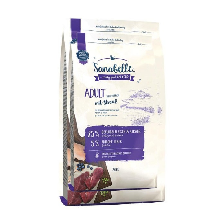 SANABELLE ADULT Strauß 4 kg (2 x 2 kg)
