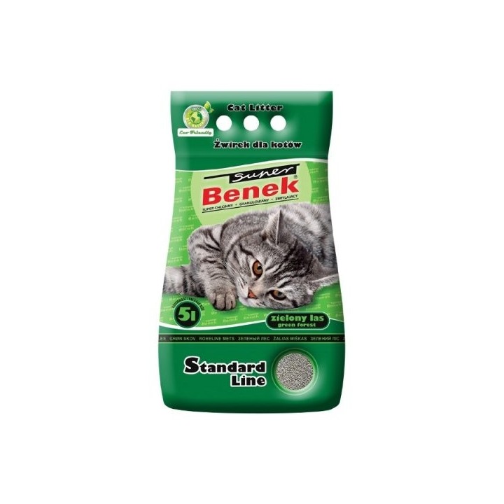 BENEK Super Standard Green Forest Bentonitstreu 10 L (5 L x 2)