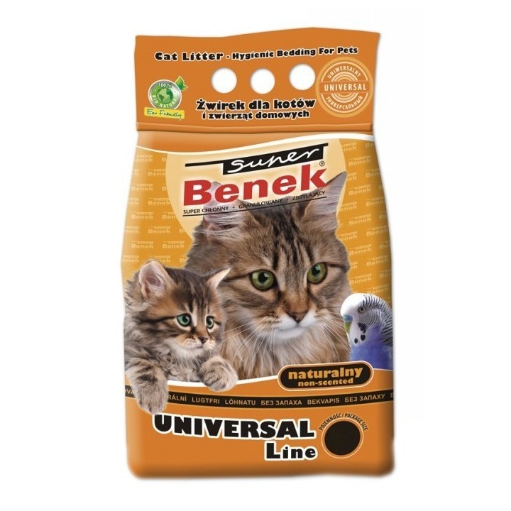 BENEK Super universal Natürliche Bentonitstreu 50 l (25 l x 2)