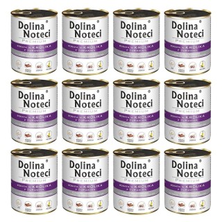 DOLINA NOTECI Premium reich an Kaninchen mit Moosbeere 12 x 800g