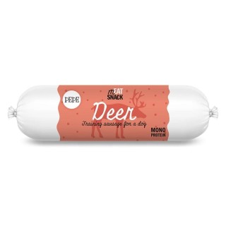 PAKA ZWIERZAKA PEPE Meat Snack Hirschwurst für Hunde 200g