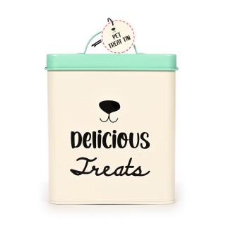 Leckerli-Dose "Delicious Treats" -  L 13,5 x B 13,5 x H 16 cm