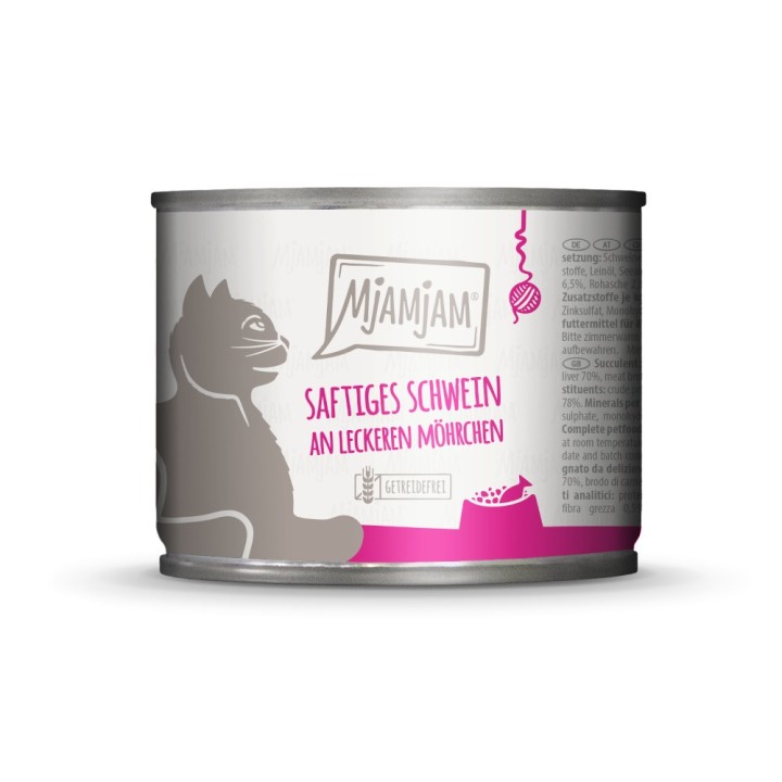MjAMjAM 6 x 200 g - saftiges Schwein an leckeren Möhrchen