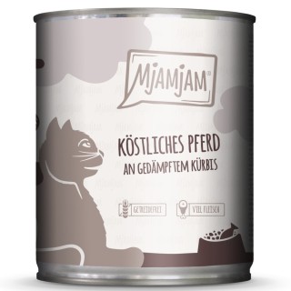 MjAMjAM 6 x 800 g  - köstliches Pferd an gedämpftem Kürbis