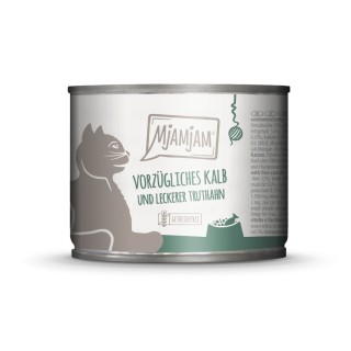 MjAMjAM 6 x 200 g - vorzügliches Kalb & leckerer Truthahn