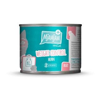 MjAMjAM VetCat Weight Control 6 x 200 g - Huhn