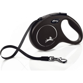 Flexi New Classic mit Gurt M Schwarz 5 m - 1 Stk
