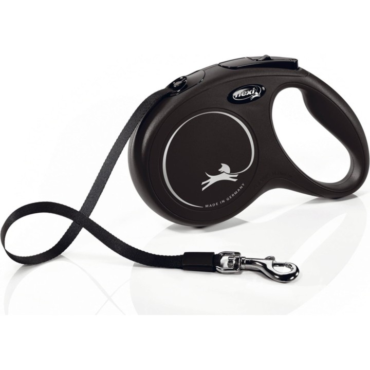 Flexi New Classic mit Gurt M Schwarz 5 m - 1 Stk