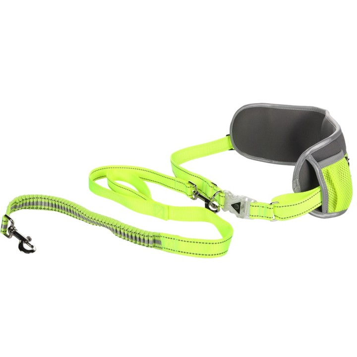 FLAMINGO Jogginggurt mit Leine - Hüftumfang 80 - 140 cm