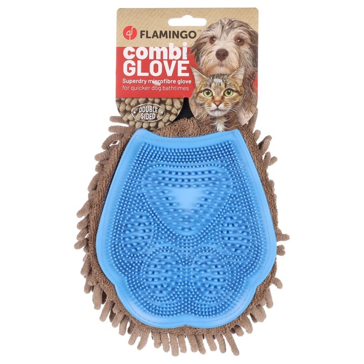 Flamingo Pflege- und Massagehandschuh Flava - L 25 x B 20 x H 4 cm