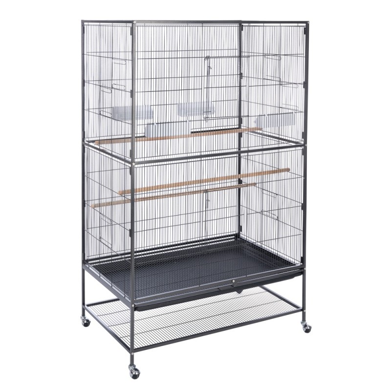 TIAKI Vogelkäfig Grand Espace - L 90 x B 58,4 x H 152,4 cm