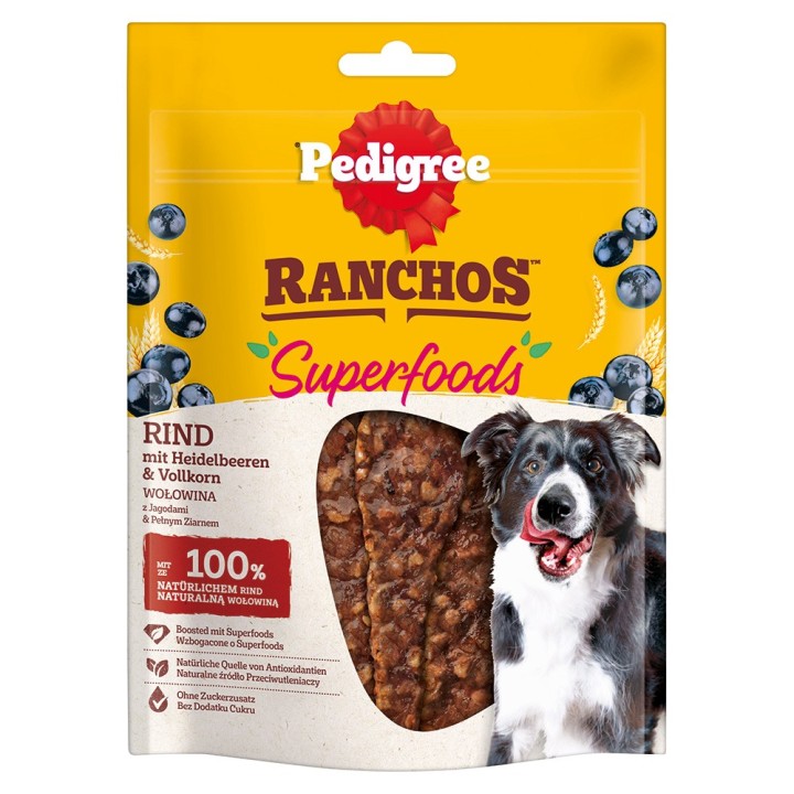 Pedigree Ranchos Superfoods - Sparpaket: Rind 7 x 70 g