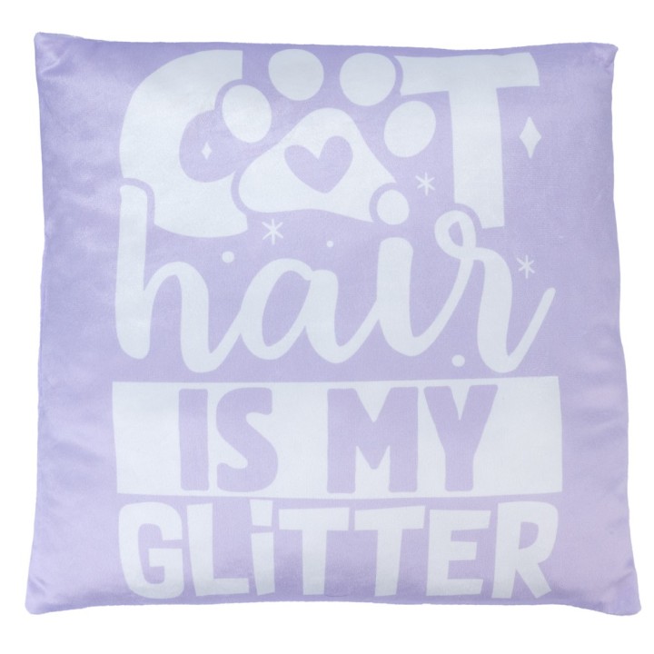 Smartpet Kissen "Cat Hair is my Glitter" - L 40 x B 40 cm
