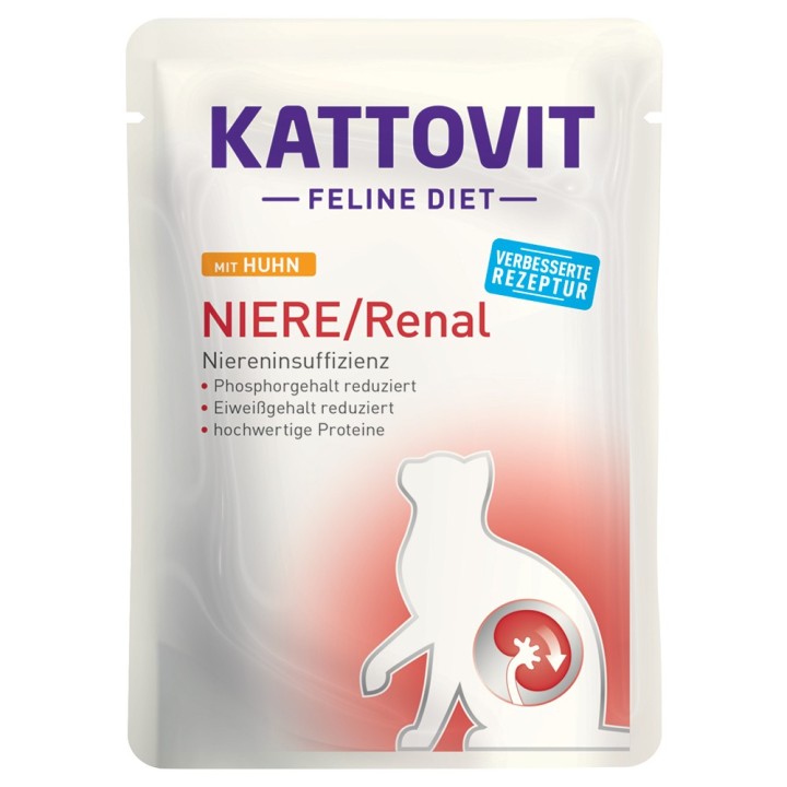 Kattovit Niere/Renal Pouches 24 x 85 g - Huhn