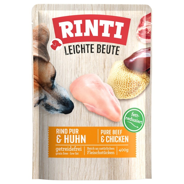 Sparpaket: RINTI Leichte Beute 30 x 400 g - Rind Pur & Huhn