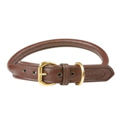 Hundehalsband aus gerolltem Leder Weatherbeeta