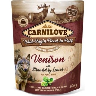 Carnilove Wild-Origin Pieces in Paté Venison - Adult - 300 g