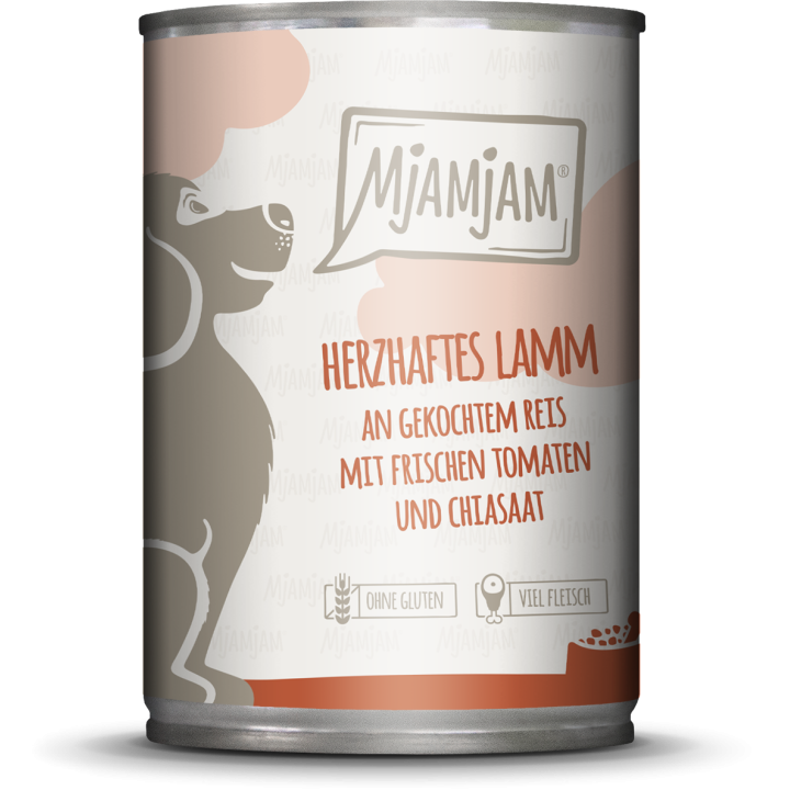 Mjamjam Lamm, Reis und Tomaten - 400 g
