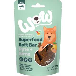WOW SUPERFOOD Soft Bar Pute + Birne