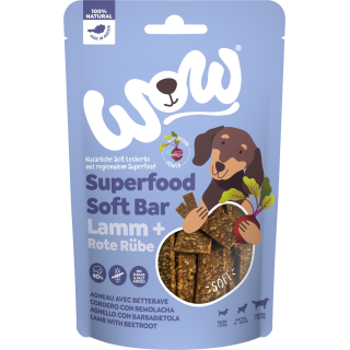WOW SUPERFOOD Soft Bar Lamm + Rote Rübe  - 150 g