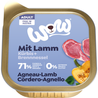 WOW ADULT mit Lamm, Kürbis + Brennnessel - 150 g