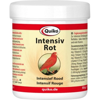 Quiko Intensiv Rot für Ziervögel mit Rotfaktoren - 50 g