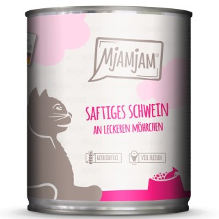MjAMjAM 6 x 800 g  - saftiges Schwein an leckeren Möhrchen