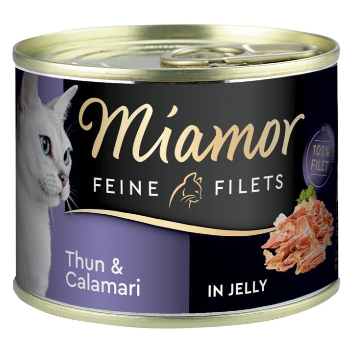 Miamor Feine Filets 6 x 185 g - Thunfisch & Calamari