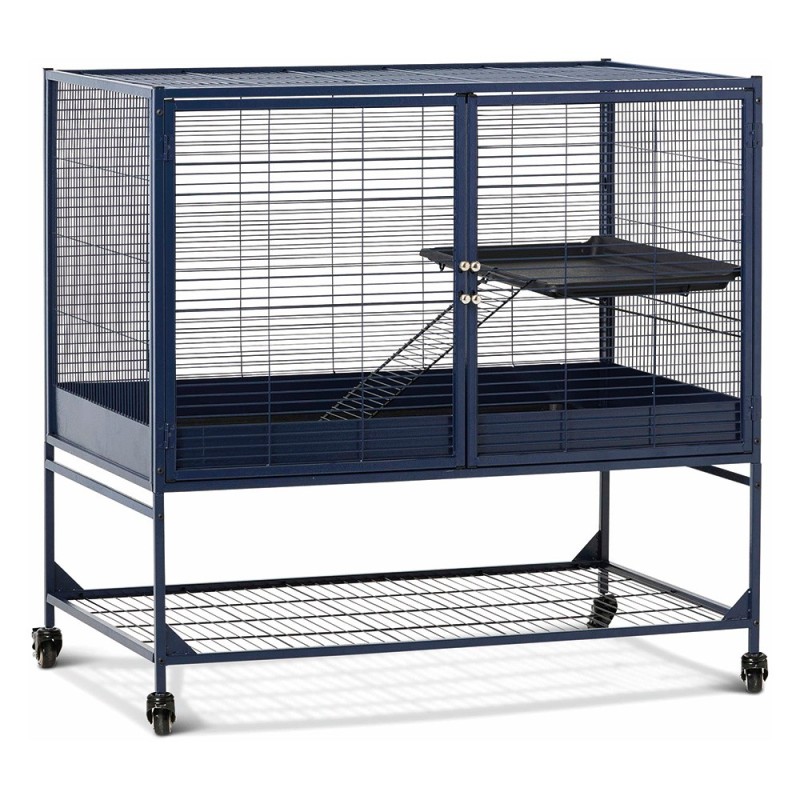 Savic Royal Suite 100, navy blau - Hauptkäfig: L 99,8 x B 63,2 x H 99 cm