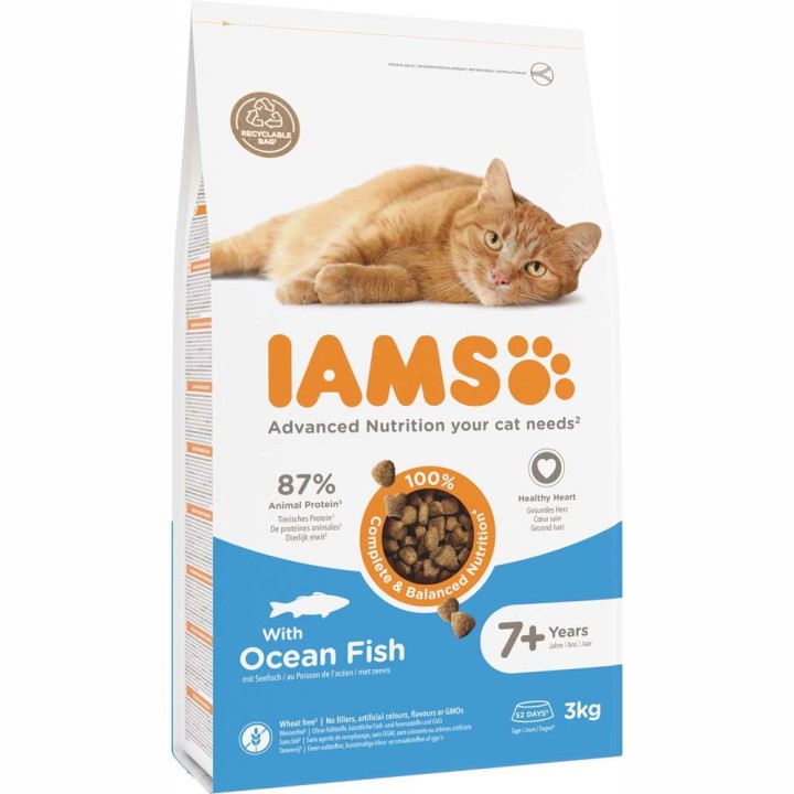 IAMS Advanced Nutrition Senior 7+ mit Seefisch - 3 kg