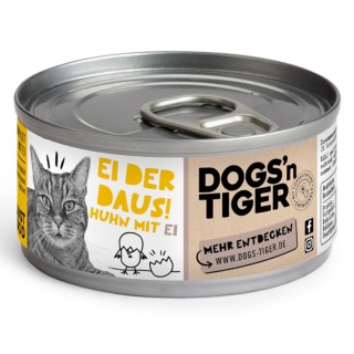 Dogs'n Tiger Cat Filet 12 x 70 g - Hühnerfilet mit Ei