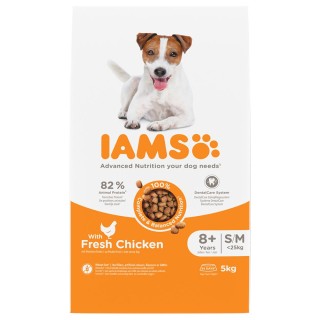 IAMS Advanced Nutrition Senior Small & Medium Dog mit Huhn - 5 kg