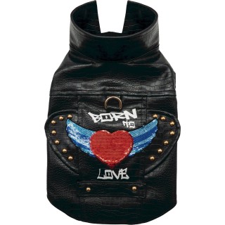 Croci Wattierte Jacke Frankie Schwarz - 25 cm