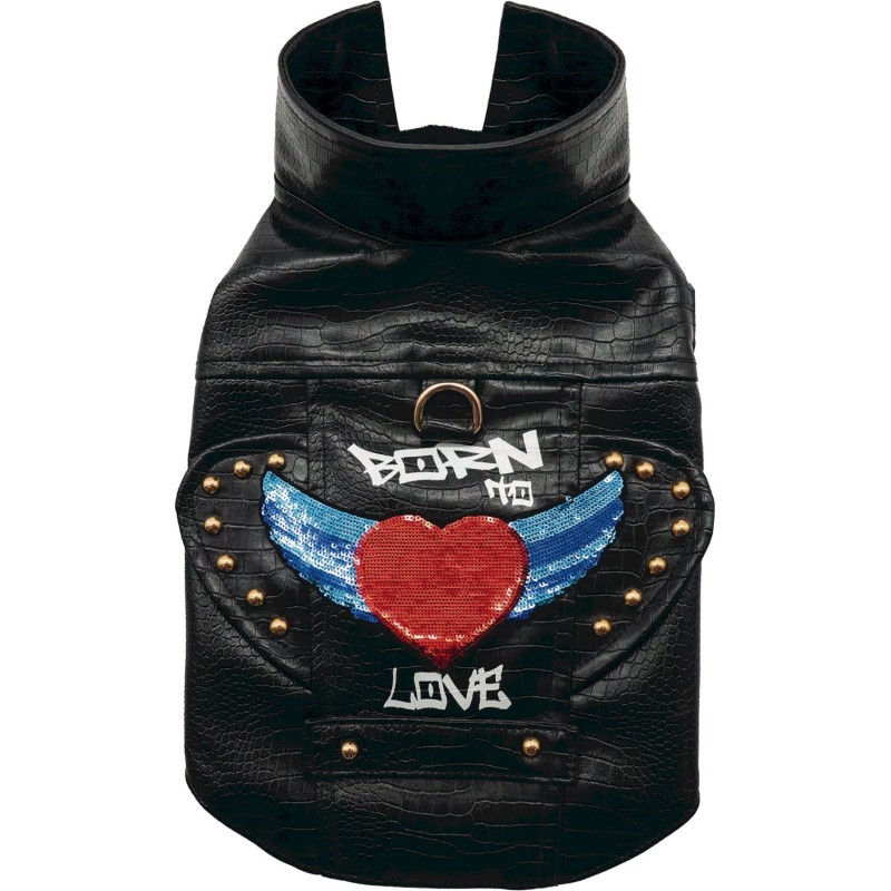 Croci Wattierte Jacke Frankie Schwarz - 25 cm