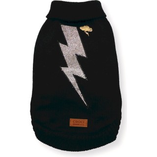 Croci Pullover Thunder Schwarz - 45 cm