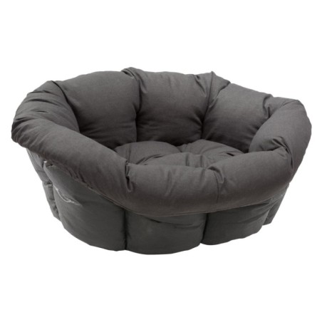 Überzug Sofà anthrazit für Ferplast Korb Siesta Deluxe (ohne Korb) - Größe: 4: L 64 x B 48 x H 25 cm