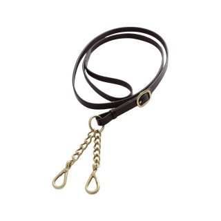 Leder-Präsentationszügel mit Ketten Premier Equine