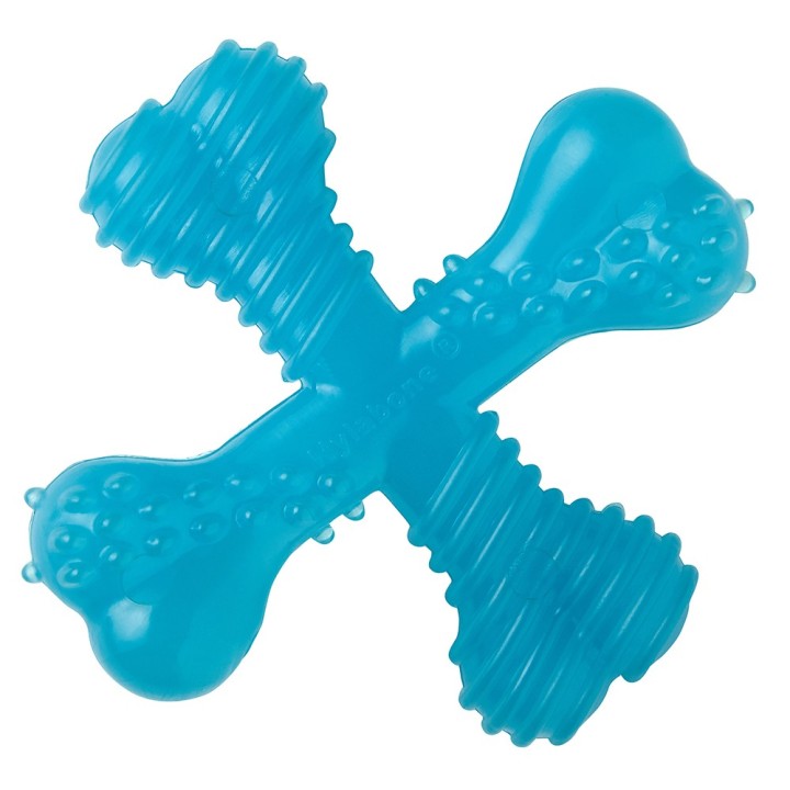 Nylabone Welpen X-Bone Kauspielzeug - L 9 x B 9 x H 3,5 cm