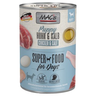 MAC's Puppy Superfood 6 x 400 g - Huhn & Kalb