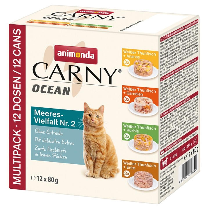 Sparpaket animonda Carny Ocean 24 x 80 g - Ocean Mixpaket 2 (4 Sorten)