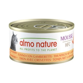 Almo Nature HFC Cat Mousse 6 x 70 g - Thunfisch mit Garnelen