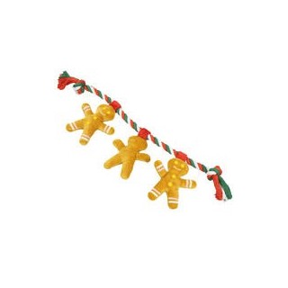 Nobby Plüsch-Lebkuchenmänner am Seil
