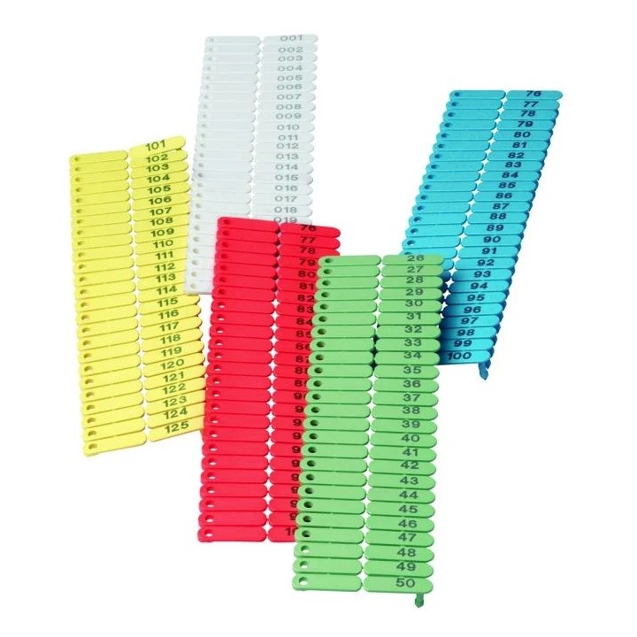 Markierungsschleifen von 1 bis 100 Ukal Tag (x100)