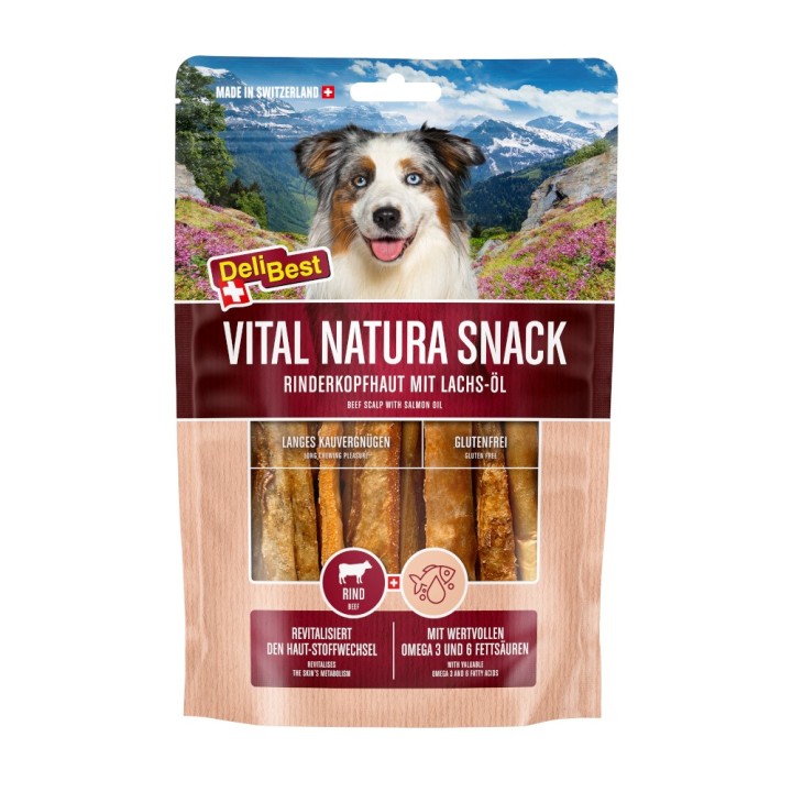 DeliBest Vital Natura Snack Wildlachsöl - Sparpaket: 2 x 200 g
