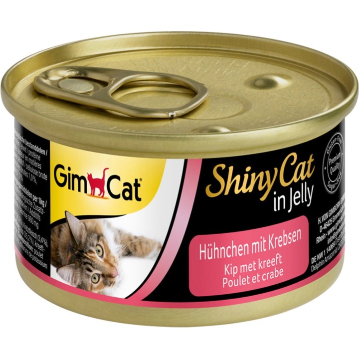 GimCat ShinyCat in Jelly Hühnchen mit Krebsen - 70 g