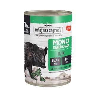 Wiejska Zagroda Dog 12 x 400 g - Wildschwein